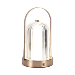 V-TAC Lampada LED da Tavolo 1W 120*190 Colore Bronzo antico Ricaricabile con USB C Touch Dimmerabile 3in1