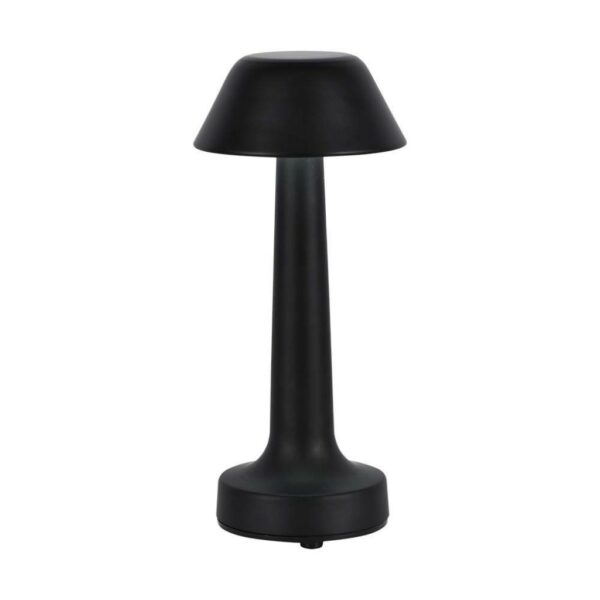 V-TAC Lampada LED da Tavolo 1W Colore Nero ricaricabile con USB C Touch Dimmerabile 3in1