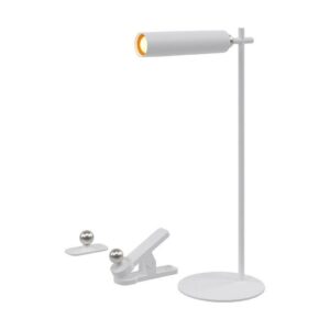 V-TAC Lampada LED da Tavolo Magnetica 3W Colore Bianco Ricaricabile con USB C Touch Dimmerabile 4000K