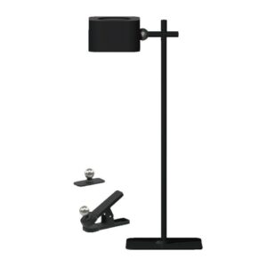 V-TAC Lampada LED da Tavolo Magnetica 3W con Batteria Ricaricabile USB C Colore Nero Touch Dimmerabile 3in1