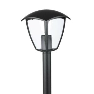 V-TAC Lampada LED da Terra a Lanterna con Portalampada E27 (Max 60W) Colore Nero h:60cm IP44