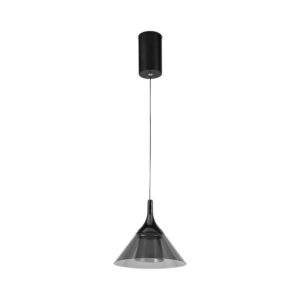 V-TAC Lampadario LED a Campana 9W 19.5*17.5*100Cm Colore Nero 3000K