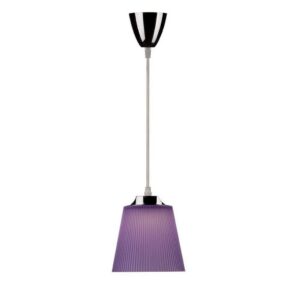 V-TAC Lampadario LED a Campana in Plastica da 5W Colore Viola con Attacco in Metallo Cromato