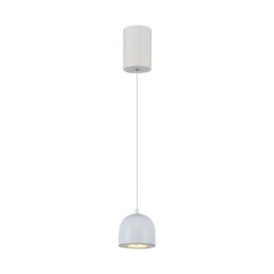 V-TAC Lampadario LED a Cilindro in Metallo 8.5W Colore Grigio chiaro Touch 10*16cm Regolabile 3000K