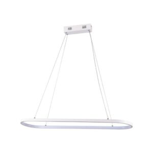 V-TAC Lampadario LED a Sospensione 24W in Metallo Colore Bianco 80*20*100cm 4000K