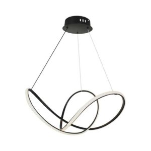 V-TAC Lampadario LED a Sospensione 49W in Metallo Colore Nero 70*10cm Dimmerabile 3000K