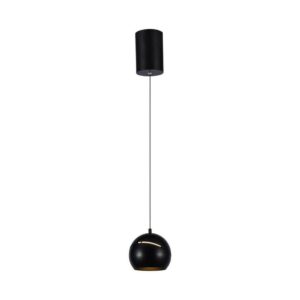 V-TAC Lampadario LED a Sospensione 8.5W a Forma di Campana Colore Nero d: 18cm 3000K