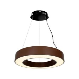 V-TAC Lampadario LED a Sospensione Circolare 50W Dimmerabile TRIAC in Metallo Colore Corten 4000K