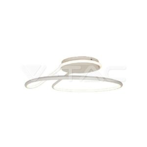 V-TAC Lampadario LED dal Design Moderno Rotondo 24W in Alluminio Colore Bianco 4000?