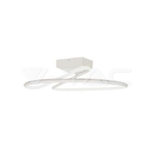 V-TAC Lampadario LED dal Design Moderno Rotondo 24W in Alluminio Colore Bianco 4000?