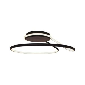 V-TAC Lampadario LED dal Design Moderno Rotondo 54W in Alluminio Dimmerabile TRIAC Colore Nero 4000?