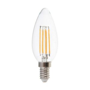 V-TAC Lampadina LED Bulb E14 6W 130LM/W Candela Filamento 6400K