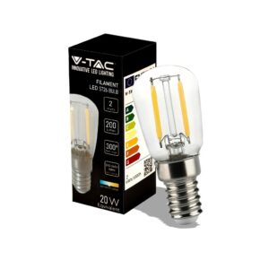 V-TAC Lampadina LED E14 2W ST26 Filamento 4000K