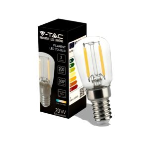 V-TAC Lampadina LED E14 2W ST26 Filamento 6500K