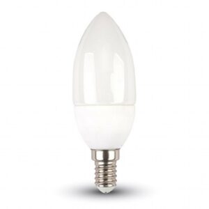 V-TAC Lampadina LED E14 3,5W a Candela con Telecomando RGB + 6400K