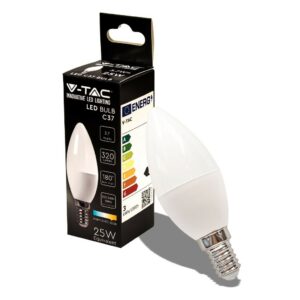 V-TAC Lampadina LED E14 3,7W Candela 3000K