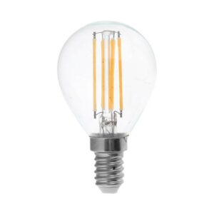 V-TAC Lampadina LED E14 6W 100LM/W P45 Filamento 4000K