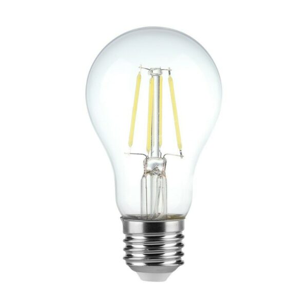 V-TAC Lampadina LED E27 4W 100LM/W A60 Filamento 6500K