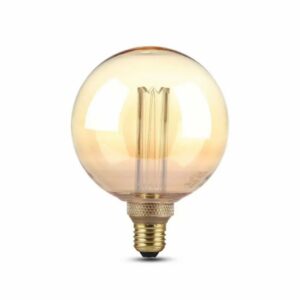 V-TAC Lampadina LED E27 4W G125 Filamento Ambrato 2200K