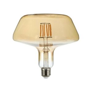 V-TAC Lampadina LED E27 8W T180 Filamento Ambrata 1800K