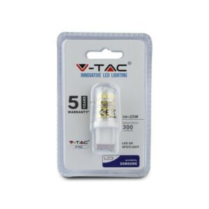 V-TAC PRO Faretto LED Chip Samsung G9 3W 3000K (Blister 1 pezzo)