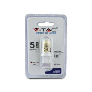 V-TAC PRO Faretto LED Chip Samsung G9 3W 4000K (Blister 1 pezzo)