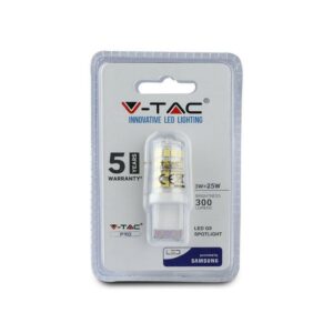 V-TAC PRO Faretto LED Chip Samsung G9 3W 6500K (Blister 1 pezzo)