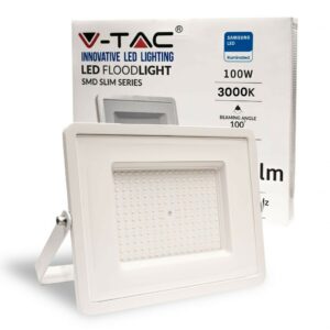 V-TAC PRO Faro LED SMD Chip Samsung 100W Colore Bianco 3000K IP65