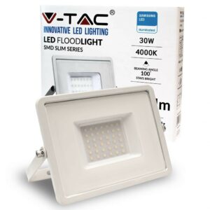 V-TAC PRO Faro LED SMD Chip Samsung 30W Colore Bianco 4000K IP65