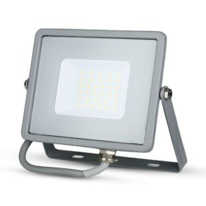 V-TAC PRO Faro LED SMD Chip Samsung 30W Colore Grigio 3000K IP65