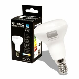 V-TAC PRO Lampadina LED Chip Samsung E14 4,8W R50 6500K