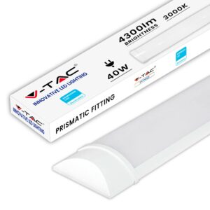 V-TAC PRO Plafoniera LED Chip Samsung Prismatica 40W 120LM/W 120cm 3000K IP20