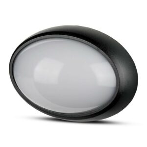 V-TAC Plafoniera LED Ovale 12W Colore Nero 3000K IP54