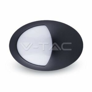 V-TAC Plafoniera LED Ovale con Palpebra 12W Colore Nero 4500K IP66