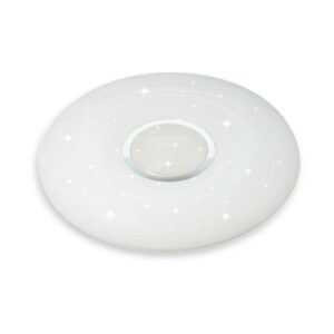 V-TAC Plafoniera LED Rotonda 40W con Telecomando Cambia Colore 3 in 1 Effetto Stellato d: 350mm h: 70mm Dimmerabile