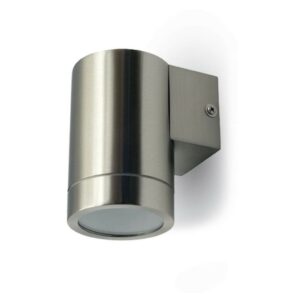 V-TAC Portafaretto LED da Muro Rotondo GU10 (Max 35W) Colore Metallico IP44