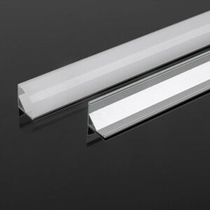 V-TAC Profilo in Alluminio Angolare Colore Silver per Strip LED 2000*15.8*15.8mm