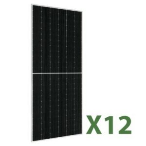 V-TAC Set 5kW con 12 Moduli AUSTA 410W Silver Frame 1722x1134x35mm