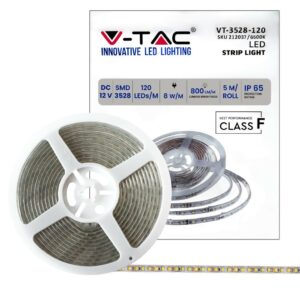 V-TAC Strip LED SMD 8W/m 5m 120 LED/m 12V 6500K IP65 9.2mm