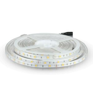 V-TAC Strip LED SMD5050 4,8W/m 5m 30 LED/m 12V 3000K IP65 10mm