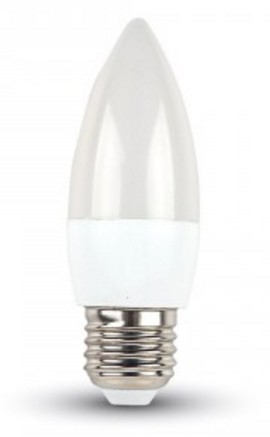 V-TAC VT-1821 Lampadina LED E27 6W Candela - 2700K Bianco caldo - SKU 4342