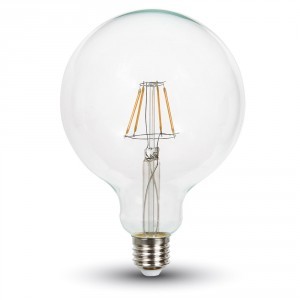 V-TAC VT-1979 Lampadina LED E27 10W Filament G125 6000K Bianco freddo - SKU 4424