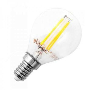 V-TAC VT-1996 Lampadina LED E14 4W MiniGlobo Filamento P45 - Bianco freddo 6400K - SKU 4426