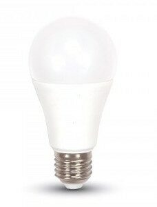 V-TAC VT-2016 Lampadina LED E27 9W Bulb A60 con sensore crepuscolare - 4000K Bianco naturale - SKU 4460