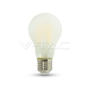 V-TAC VT-2047 Lampadina LED E27 7W Bulb A60 Frost filamento - 6400K Bianco freddo - SKU 7183