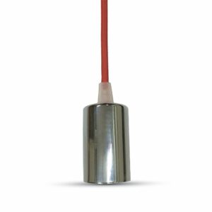 V-TAC VT-7338 illuminazione da soffitto Cromo, Rosso E27