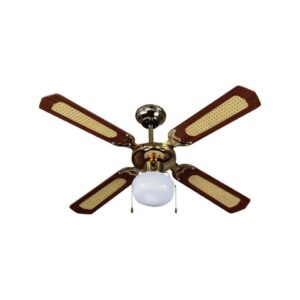 V-TAC Ventilatore LED da Soffitto E27 con Motore a Corrente Alternata da 50W 4 pale