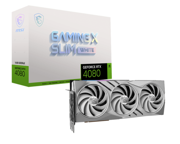 VGA MSI GeForce® RTX 4080 SUPER 16GB Gaming X Slim White