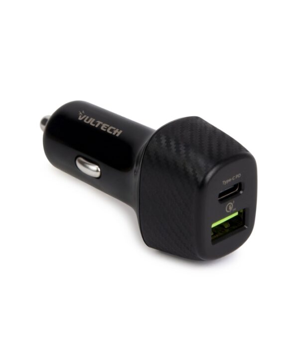 VULTECH CARICATORE DA AUTO CON USB E TYPE-C 45W CA-3QP