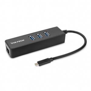 VULTECH HUB USB 4 PORTE 3,1 CON LAN USB TYPE-C ATC-02